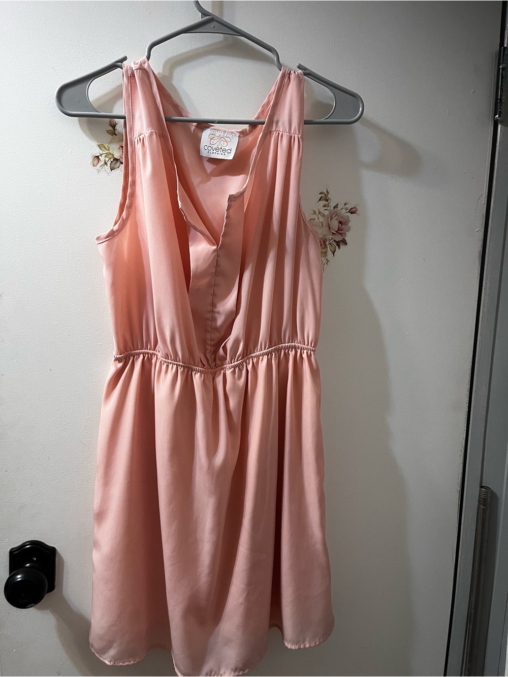 Coveted Clothing Soft Blush Sleeveless Mini Dress